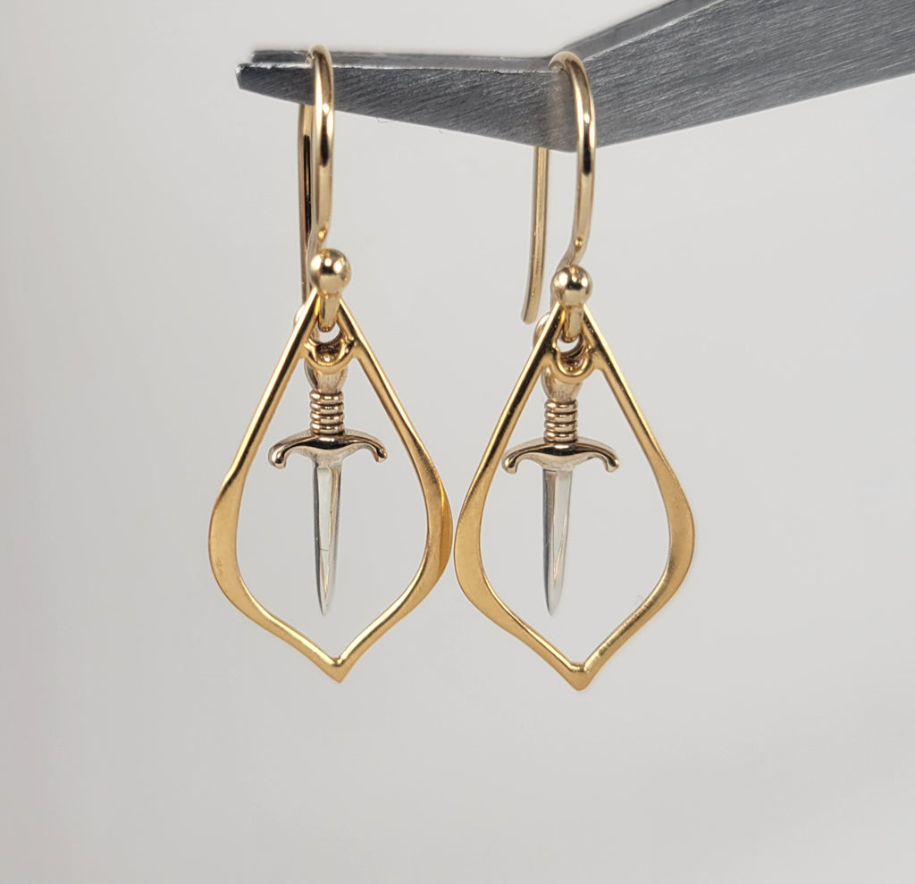 Unique Sword Dangle Earrings for Women